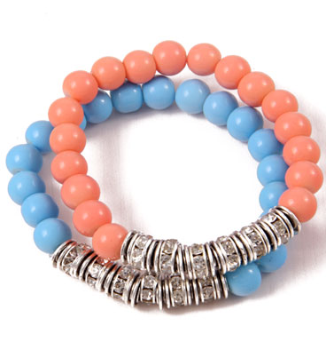 bracelet Soft colors and strass