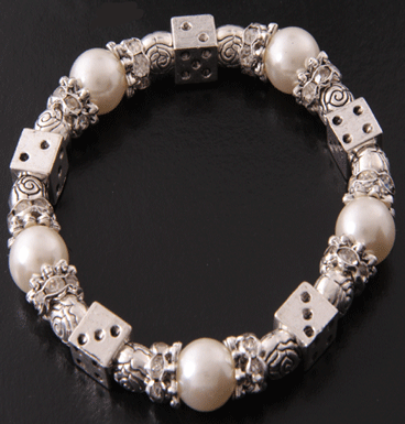 Bracelet Dice and pearly