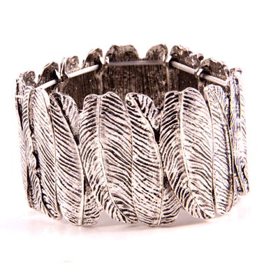 Armband Silver Feathers