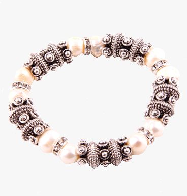 Bracelet Ethnic & freshwater pearls