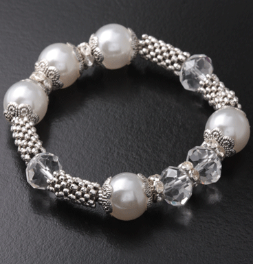 Armband pearly crystal II