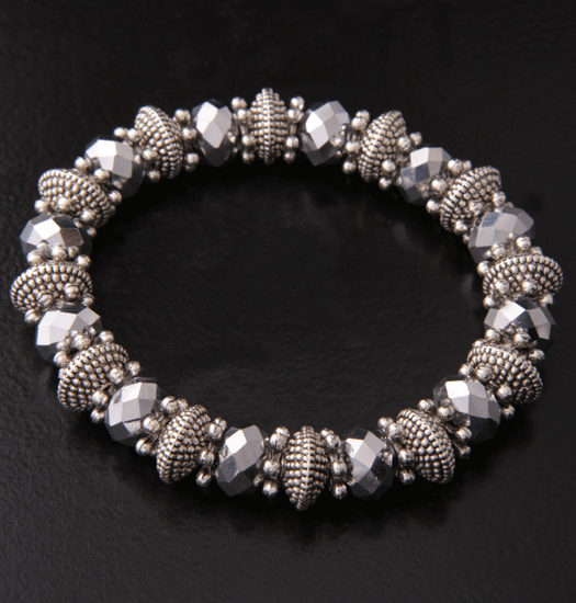 Armband Classic & antraciet crystal