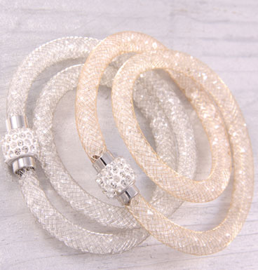Double crystal stocking - bracelet/necklace
