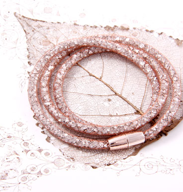 Bracelet Crystal Stocking, slim