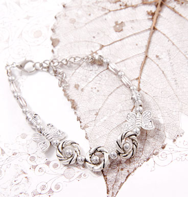 Armband Bracelet silver butterflies