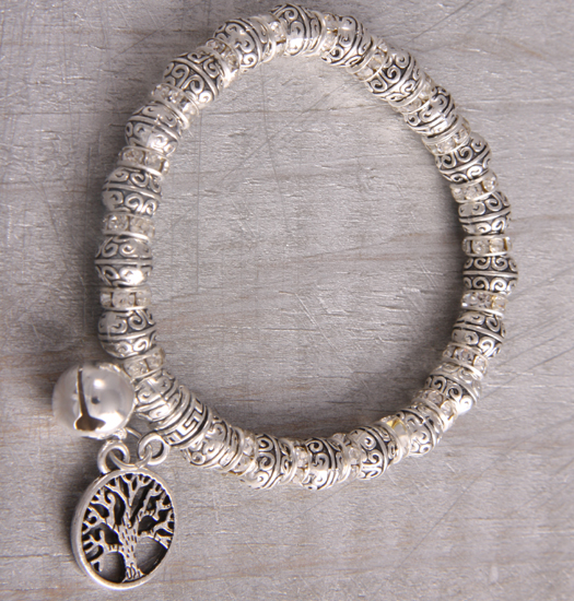 Bracelet strass and tinkling tree of life