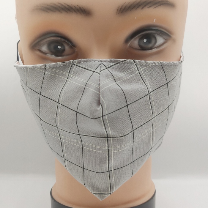 Masks with Checked Print