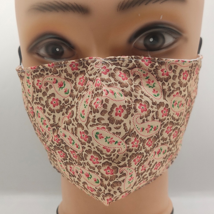 Mask Paisley & forget me not pink