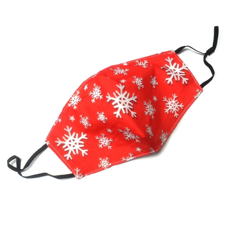 Mask Snowflakes Red
