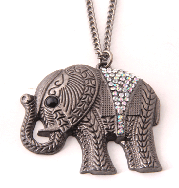 Necklace Art Deco Elephant
