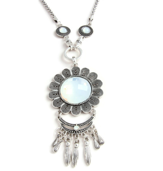 Necklace Moonflower I set with earrings