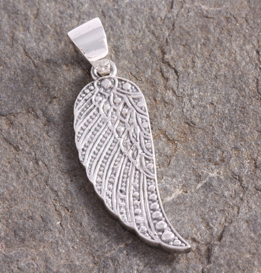 Silver Pendant Angel Wing