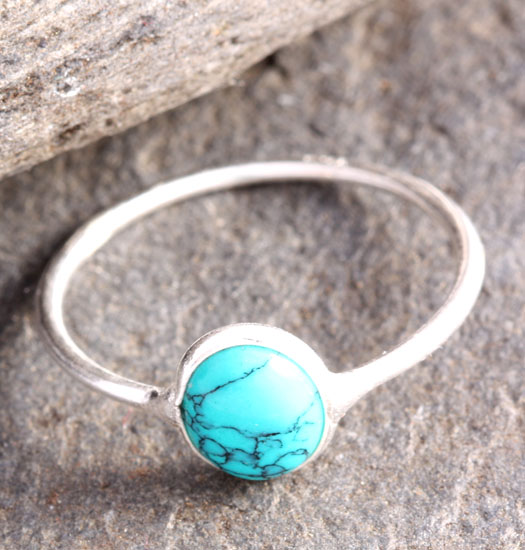 Zilveren Ring Turquoise