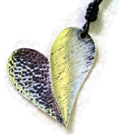 Necklace Folded heart