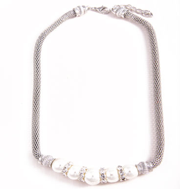 Necklace Pearly five