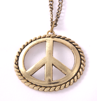 Necklace Peace is Gold