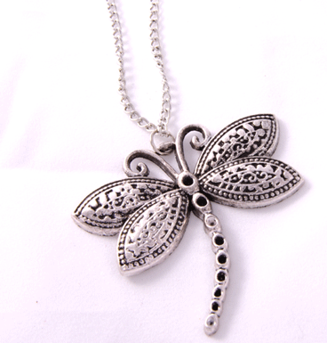 Necklace Silver Dragonfly