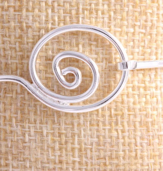 Smalle Zilveren Armband Open Spiraal