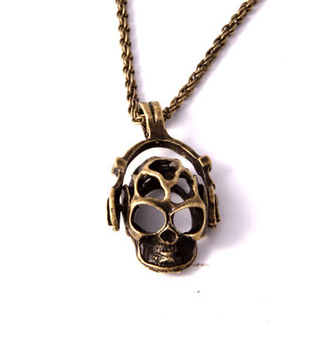 Necklace Headphone Skull